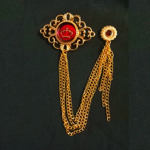 Golden King Style Designer Brooch