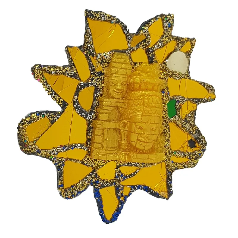 GOLD SUN BROOCH - ANGKOR WAT RISES