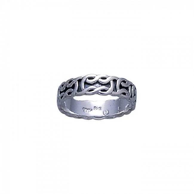 Celtic Knotwork Silver Ring TR371