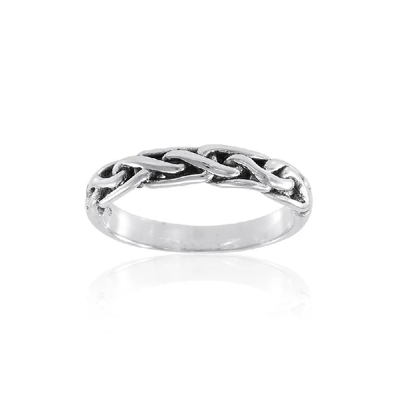 Celtic Knotwork Sterling Silver Ring TR418