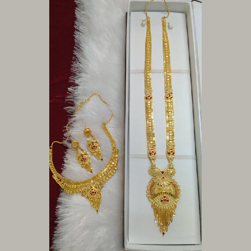 Pari Art Jewellery Forming Double Necklace Set