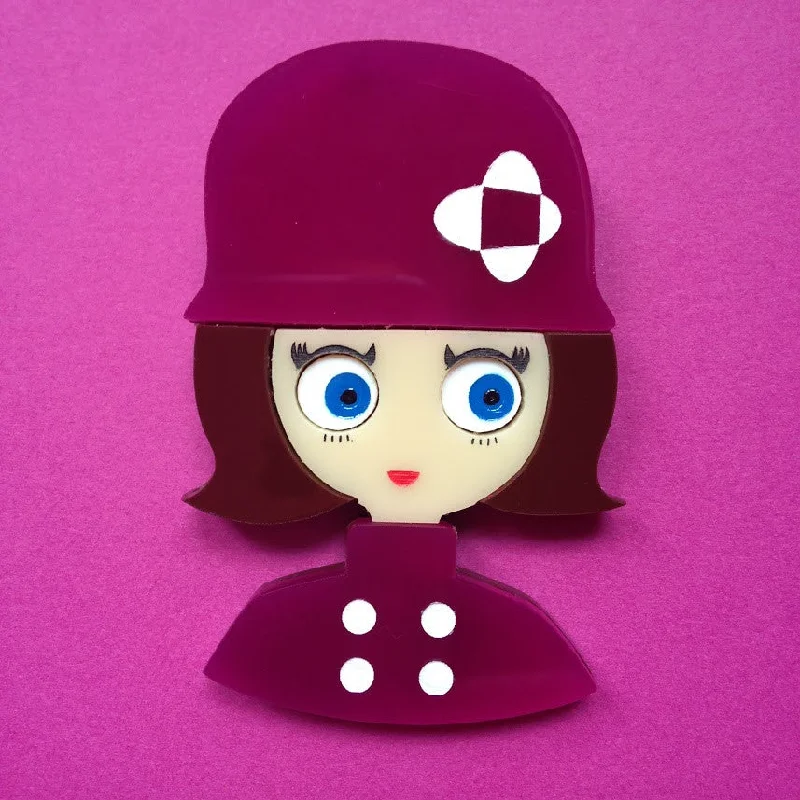 JACKIE Acrylic brooch