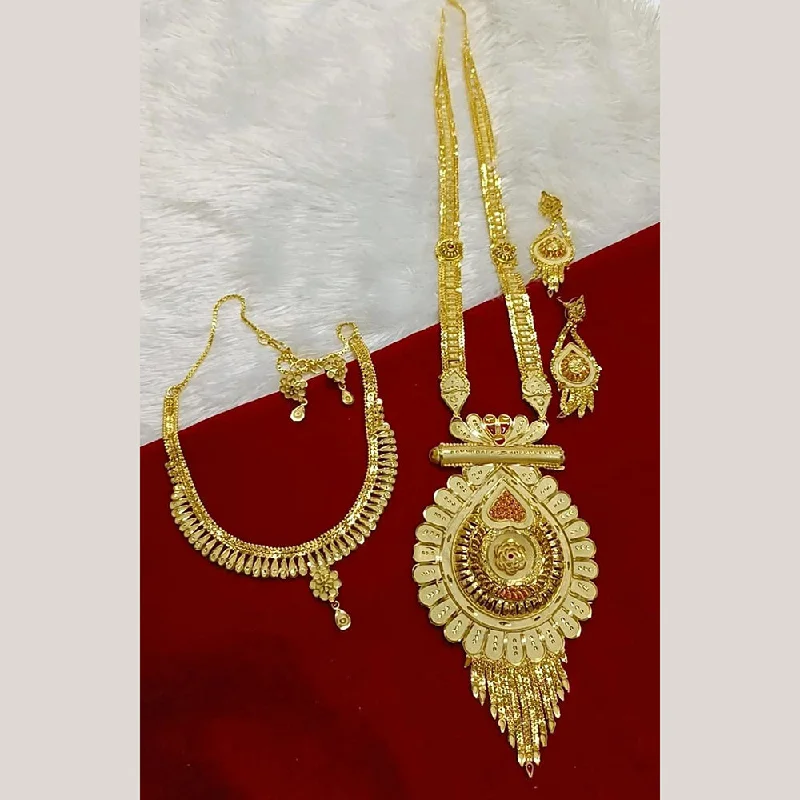 Pari Art Jewellery Forming Double Necklace Set