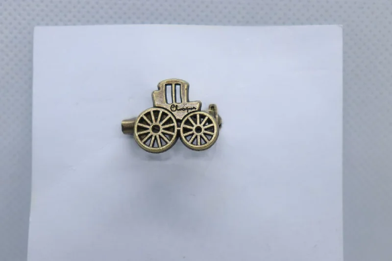 Dull Gold Carriage Lapel Pins